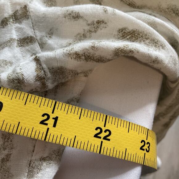 Lauren Ralph Lauren Women's 100% Linen Button Up Blouse Size M Lagenlook Neutral - Picture 4 of 11